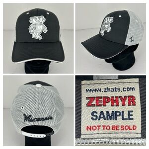 University Of Wisconsin Badgers Snapback Hat Adjustable Cap NCAA Football Zephyr